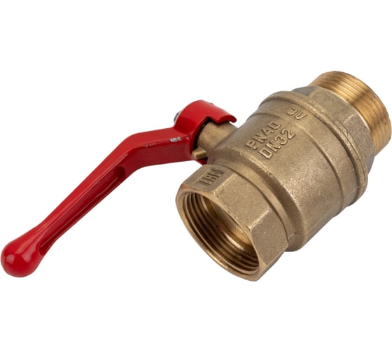 Шаровой для воды VALFEX 1 1/4" ВР/НР ручка-рычаг, латунный 11Б27фт1М VF.215.LR1.114.Bir