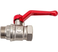 Шаровой для воды VALFEX 3/4" ВР/НР рычаг, никелированная латунь 11Б27фт1М VF.215.NR1.034.Bir