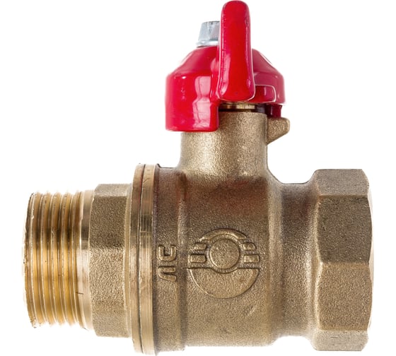 Латунный шаровой кран для воды VALFEX OPTIMA 3/4" ВР/НР ручка-бабочка 11Б27фт1М VF.218.L0B1.034.Bir