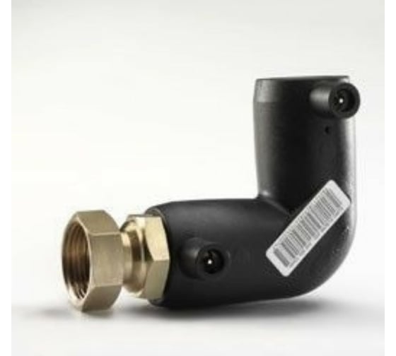 Электросварной переходной отвод ПЭ EUROSTANDARD 90 градусов со свободной гайкой d 32 SDR7.4 2171160032