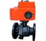 Кран шаровой для пара DN.ru WCB-304-PPL-FP-F-ISO-H Ду32 Ру25 с электроприводом QT2-005-380VAC D160-90205 1