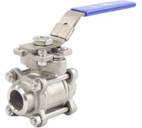 Кран шаровой DN.ru 316-316-PTFE-FP-W-ISO-H Ду15 Ру63 ZGY, с ISO-фланцем и рукояткой D160-89913