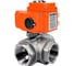 Кран шаровой DN.ru RP.SS316.200.MM.010(-100)-ISO L-тип Ду40 Ру63 3-ходовой L-тип, с электроприводом QT2-003-220VAC D160-77734 1