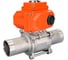 Кран шаровой DN.ru 316-316-PTFE-W-ISO-H LONG Ду15 Ру63 с электроприводом QT2-003-220VAC D160-77750 1