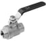 Кран шаровой DN.ru 316-316-PTFE-FP-T-H Ду15 Ру63 ZGY, двухсоставной, ручка-рычаг D160-89908 1