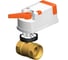 Кран шаровой DN.ru 59-304-PTFE-SP-T-ED 1/2 Ду15 Ру20, с электроприводом 0-10В AC24V D160-90095 1