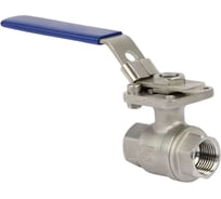 Кран шаровой DN.ru 316-316-PTFE-FP-T-ISO-H Ду32 Ру63 WDVF полнопроходной, с ISO-фланцем и рукояткой D160-89925