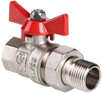 Кран шаровой СаМат Плюс д= 20 б г/ш (американка) (1 шт) SanT-0230