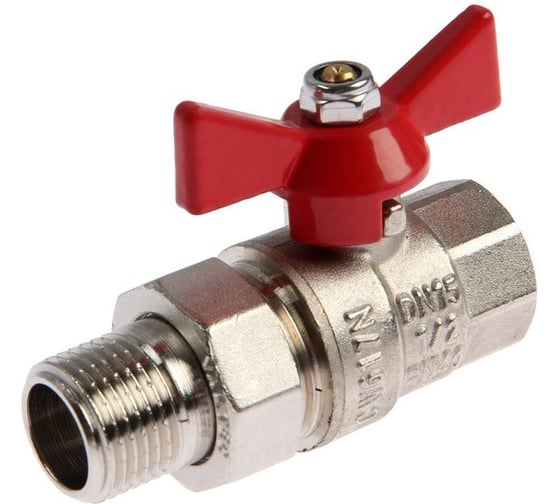 Кран шаровой СаМат Плюс д= 32 б г/ш (американка) (1 шт) SanT-0873