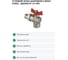 Кран шаровой СаМат Плюс д= 15 б г/ш угловой (американка) (1 шт) SanT-0874 2