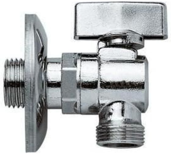 Кран шаровой СаМат Плюс 1/2"х1/2" угловой с отражат. (1 шт) SanT-1075