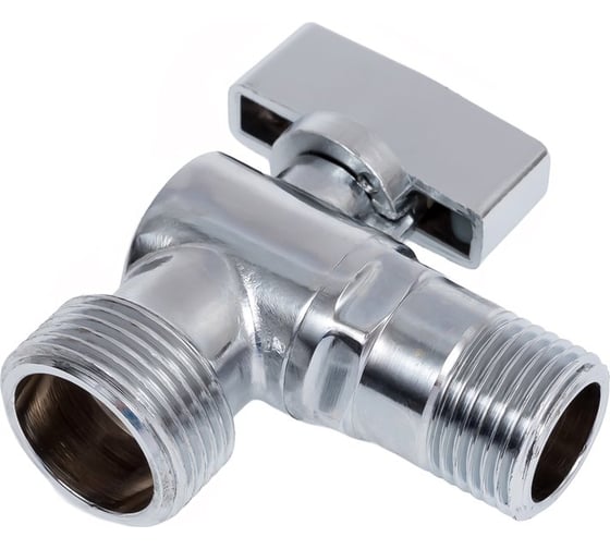 Кран шаровой СаМат Плюс 1/2"х3/4" угловой с отражат. (1 шт) SanT-1076