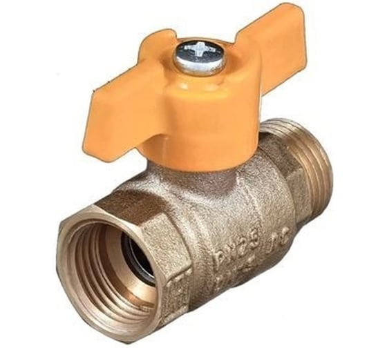 Кран газовый СаМат Плюс шар д=20 б г/ш (1 шт) SanT-1699