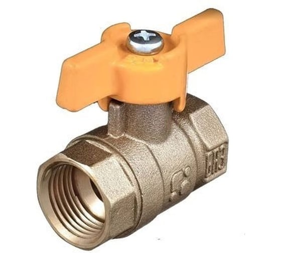 Кран газовый СаМат Плюс шар д=15 б г/г Б (1 шт) SanT-1494