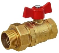 Кран шаровой СаМат Плюс д=20 б г/ш (американка) (1 шт) SanT-1516