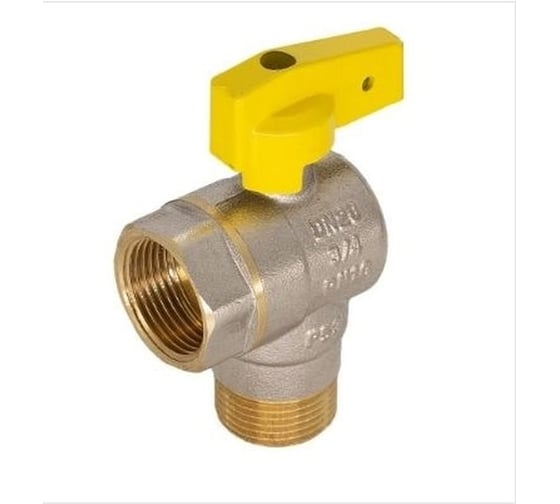 Кран газовый СаМат Плюс шар. угловой д=20 б г/ш (1 шт) SanT-2360