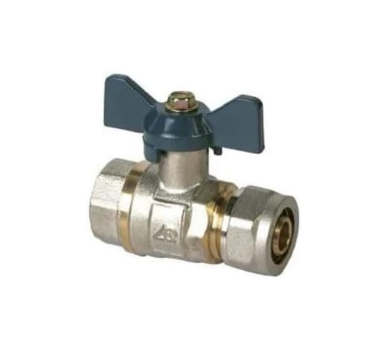 Кран шаровой СаМат Плюс д=16х1/2 цанга/штуцер МП (1 шт) SanT-2489
