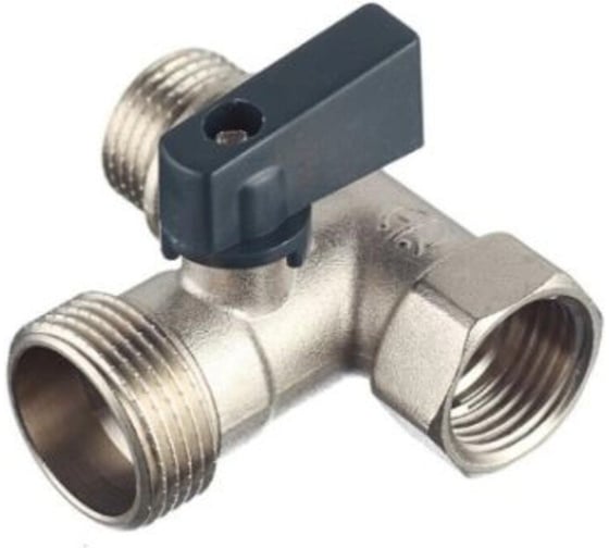 Кран шаровой СаМат Плюс 1/2"х1/2"х3/4" гшш ,трехпроходной (1 шт) SanT-2101