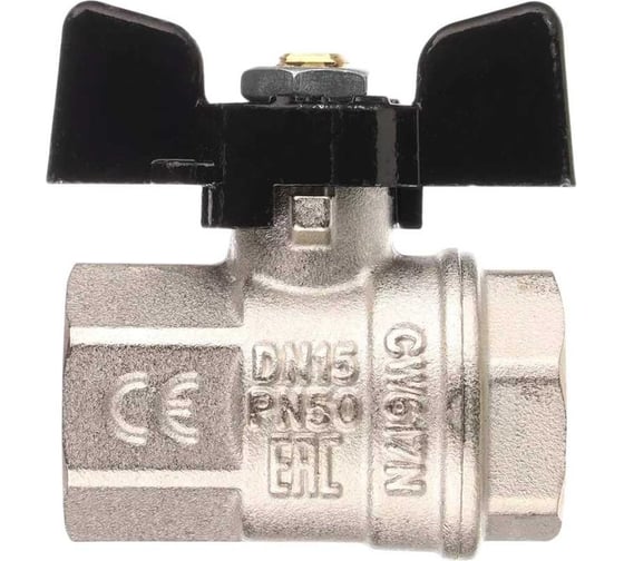 Кран шаровой СаМат Плюс д=25 б г/г (1 шт) SanT-2782