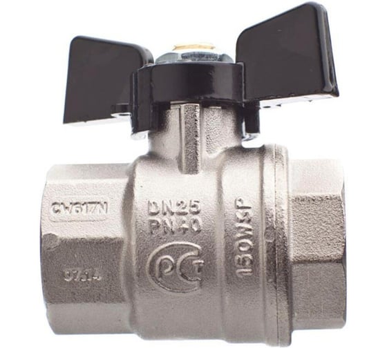Кран шаровой СаМат Плюс д=20 б г/г (1 шт) SanT-2784