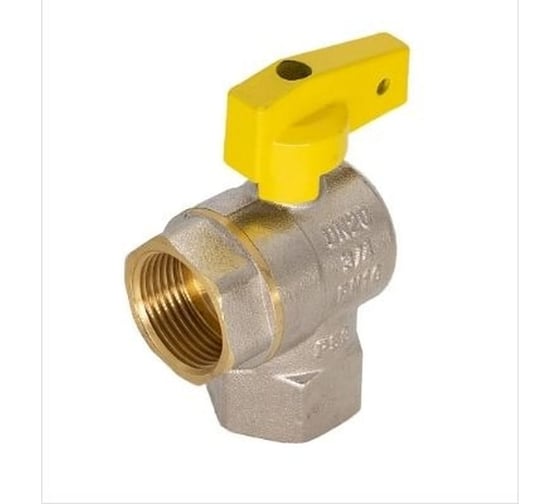 Кран газовый СаМат Плюс шар. угловой д=15 б г/г (1 шт) SanT-2357