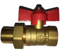 Кран шаровой СаМат Плюс д=25 б г/ш (американка) (1 шт) SanT-2745