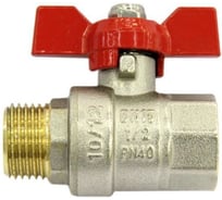Кран шаровой СаМат Плюс д= 20 б г/ш полнопроходной, ГОСТ (1 шт) SanT-2838