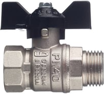 Кран шаровой СаМат Плюс д=25 б г/ш полный проход (1 шт) SanT-1343