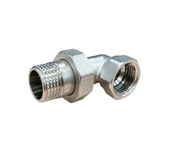 Соединитель американка SantechSystems латунь, Ду32, угловой, никель 1 130-0909