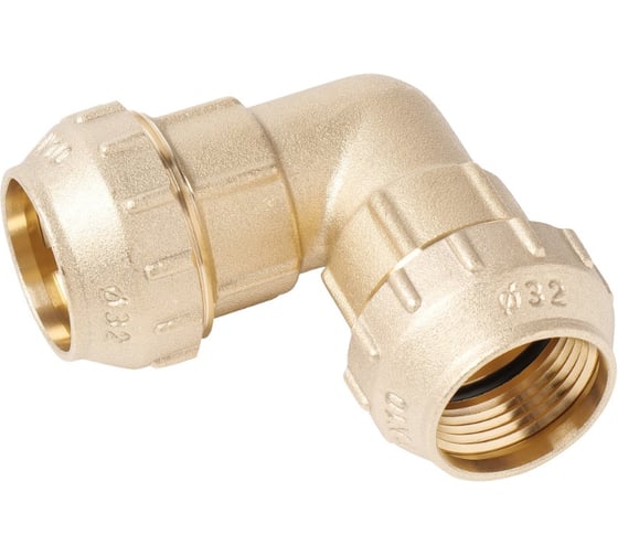 Уголок ViEiR 90 32x32 латунный компрессионный для трубы ПНД VER375 (V)