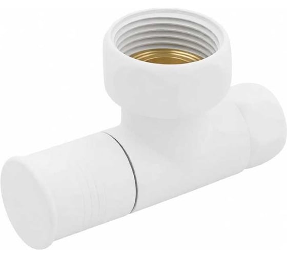 Вентиль ViEiR 1/2F x 1F для полотенцесушителя белый VR2035-F (V)