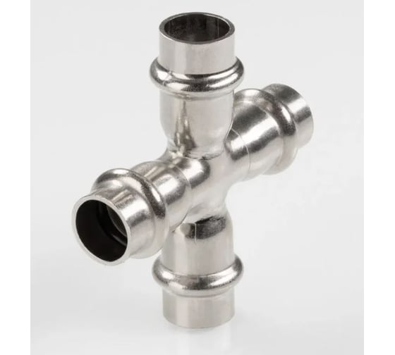 Крестовина ViEiR 22x15 пресс из нержавеющей стали для трубопроводов VPXF2215 (V)