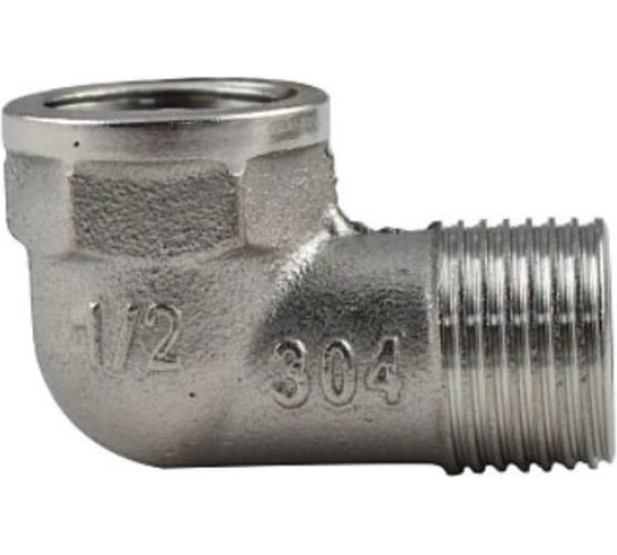 Угольник СаМат Плюс 1/2 вн-нар. нерж. (1 шт) SanT-2140