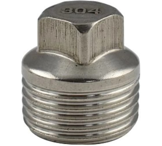 Заглушка СаМат Плюс 1/2 нар. нерж. (3 шт) SanT-2135
