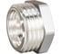 Футорка LD PRIDE, DN50×32 (2НР × 1 1/4 ВР), латунь никель, с биркой, LD.67.517.50×32 1