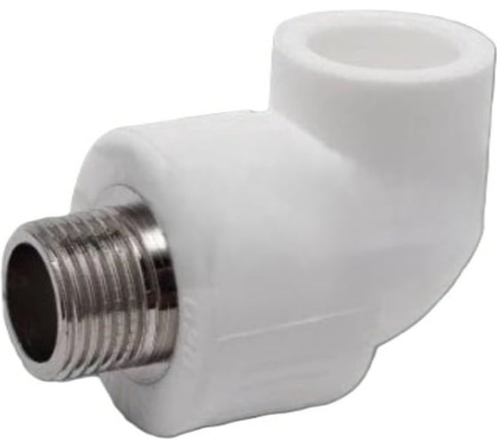 Угольник СаМат Плюс PP-R комб нар рез 20-3/4 (1 шт) SanT-0895