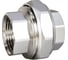 Муфта разъемная (американка) LD PRIDE DN25 (1") ВР/ВР латунь никель с биркой LD.67.543.25 1