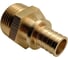 Муфта для PE-X/PE-RT труб РОС аксиальная латунь Дн 20х1 НР (130-1609) R0345048 2