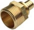 Муфта для PE-X/PE-RT труб РОС аксиальная латунь Дн 20х1 НР (130-1609) R0345048 3