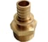 Муфта для PE-X/PE-RT труб РОС аксиальная латунь Дн 20х1 НР (130-1609) R0345048 4
