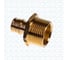 Муфта HG PE-X латунь Дн 20х1 НР (QE) D0345673 2