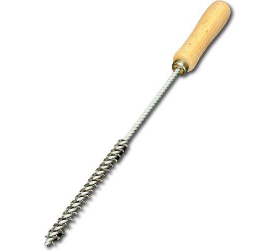 Щетка ерш с ручкой Lessmann Д10х100мм, гофрированная стальная 0,15мм 560310