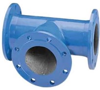 Тройник ВЧШГ фланцевый РВЗ ТФ DN100х 50х100 PN10 L=400мм с ЦПП П23784