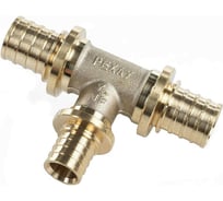 Тройник REHAU 50×25×50, DZR латунь (MX), с уменьшенным боковым проходом 11092831001