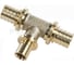 Тройник REHAU 50×25×50, DZR латунь (MX), с уменьшенным боковым проходом 11092831001 1