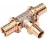Тройник REHAU 40×25×40, бронза (RX+), с уменьшенным боковым проходом 14570683001 1
