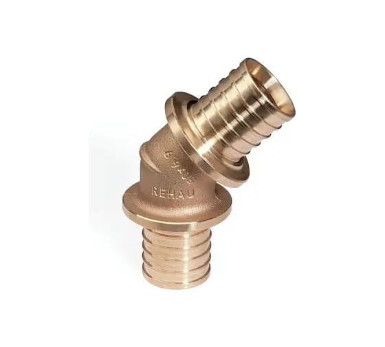 Угольник REHAU 45°, 32×32, бронза (RX+) 14570543001