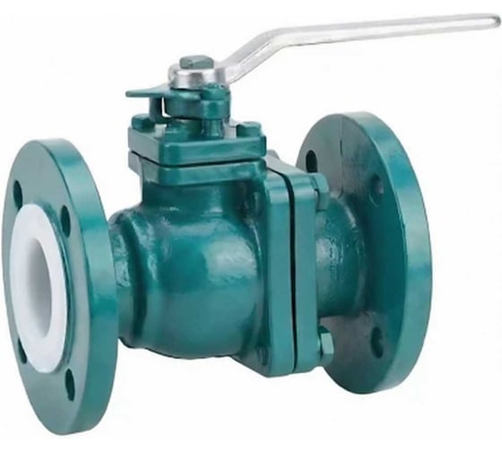 Кран шаровой футерованный DN.ru WCB-WCB-PTFE-Flr-FP-F-H Ду125 Ру16 полнопроходной, фланцевый, с рукояткой D160-90337