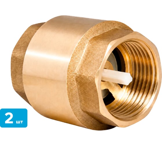 Клапан обратный пружинный с пластиковым седлом Sebmet Duyar DN20 - 3/4 F (комплект 2 шт) TD049001020.2