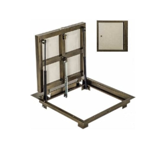 Напольный люк ВИЕНТО стальной с амортизаторами 600x600 ДР6060Н